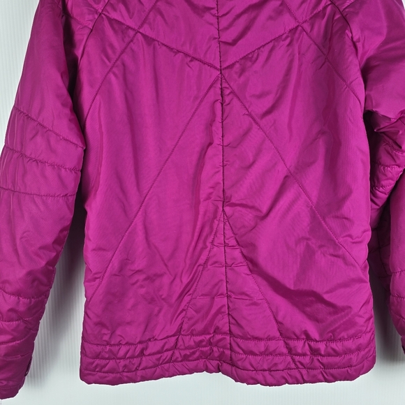Columbia Womens Hot Pink Lightweight Thin Puffer Jacket Size Small Zip UpPockets - Picture 11 of 15